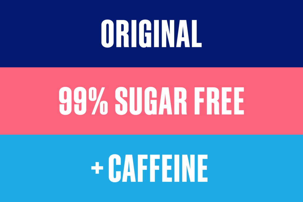 Graphic: Originial 99% Sugar Free + Cafeeine