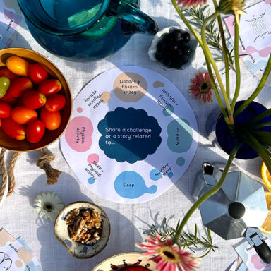 Figure: A prototype created as part of the PhD ‘Socially Designed: A Prescription for Brain Health’ to promote healthy social activity.