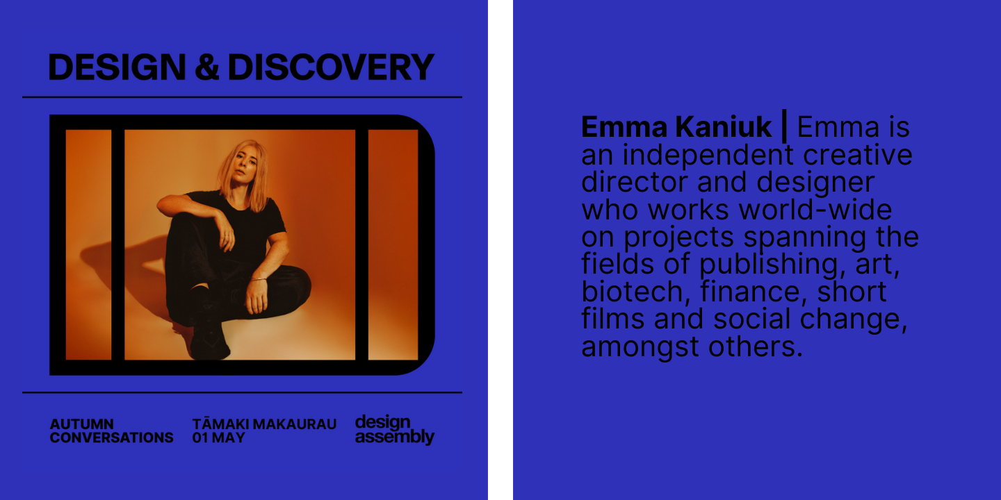 Emma Kaniuk bio - Design Assembly