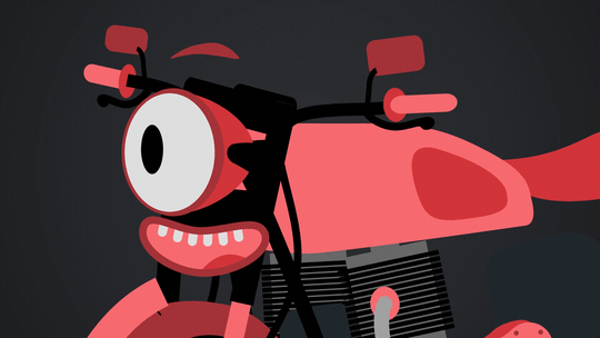 Design Assembly animated gif - Bike Faxce